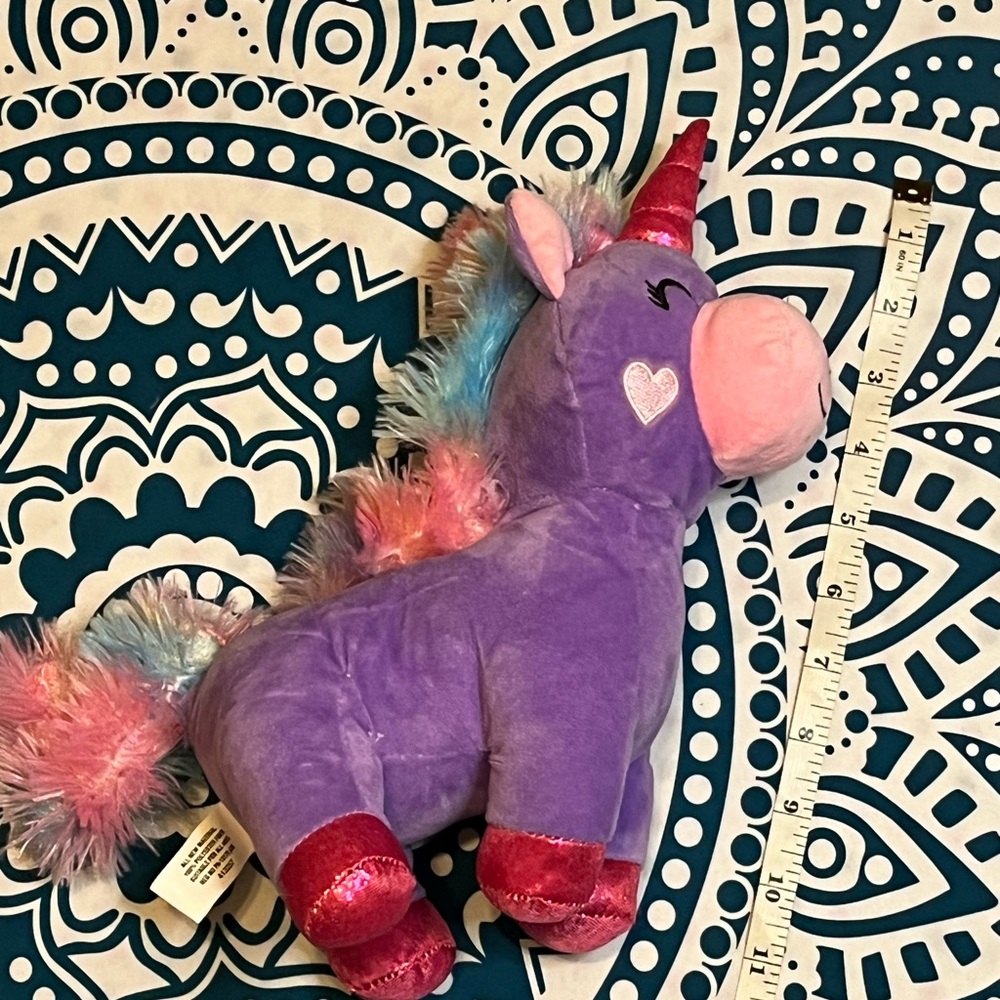🌟❣️4/$10❣️🌟Burton + Burton Purple and Pink Plush Unicorn Toy